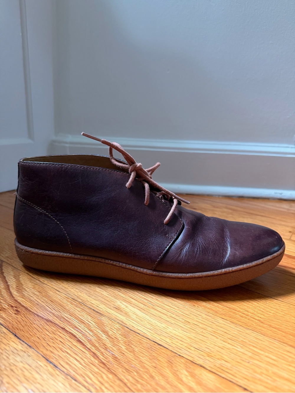 Cole Haan Cupsole Leather Vibram Sole Oxblood Chukka Lightweight Boots Men's 9.5